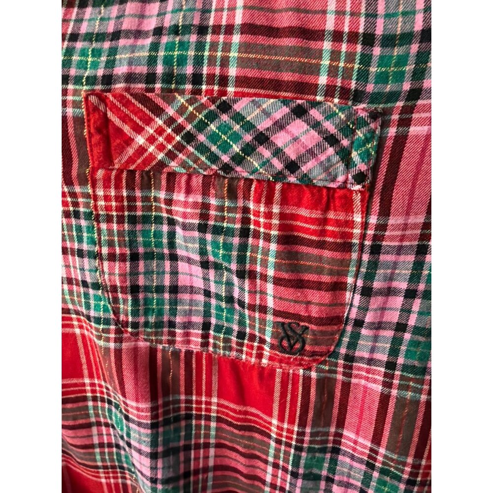 Victoria’s Secret Red Plaid Pajamas Set Sleepwear Size XXL - Picture 5 of 11